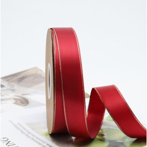 Satin Ribbon With Metallic Edges 2.5cm*200cm